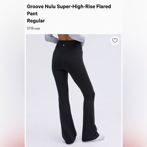 Lululemon black flare leggings